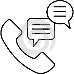 call vector icon in glyph style