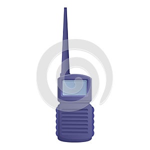 Call walkie talkie icon, cartoon style