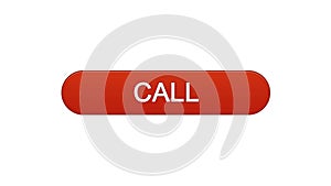 Call web interface button wine red, consultant assistance, technical support