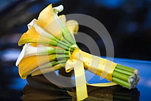 Calla lilies wedding bouquet