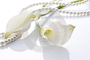 Calla and pearls