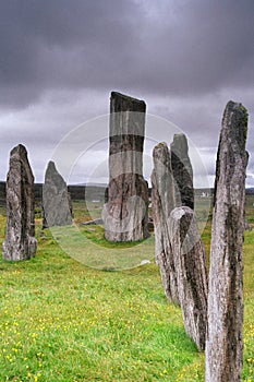 Callanish standing stone circle photo