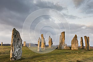 Callanish Stone Circle on the Isle of Lewis in the Outer Hebrides of Scotland.