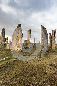 Callanish Stone Circle on the Isle of Lewis in the Outer Hebrides of Scotland.