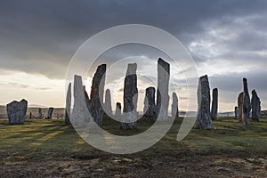 Callanish Stone Circle on the Isle of Lewis in the Outer Hebrides of Scotland.