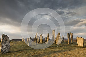 Callanish Stone Circle on the Isle of Lewis in the Outer Hebrides of Scotland.