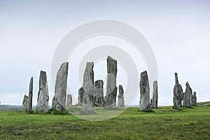 Callanish Stones on the Isle of Lewis. Scotland.