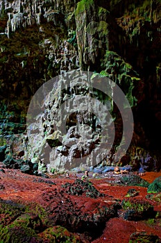 Callao cave chamber 3 with stalactites and stalagmites formations