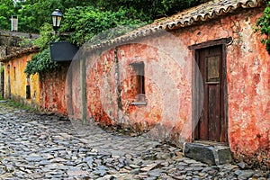 Calle de los Suspiros Street of Sighs in Colonia del Sacrament photo