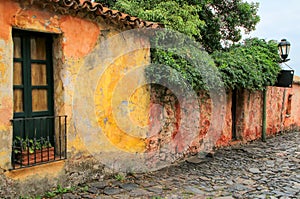 Calle de los Suspiros Street of Sighs in Colonia del Sacrament photo