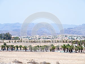 Calle Mar del Norte road in Maspalomas, Gran Canaria photo