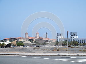 Calle Mar del Norte road in Maspalomas, Gran Canaria photo