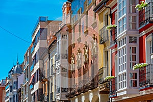 Calle Mayor Principal in the historical center of Palencia, Spai photo