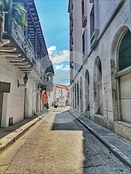 Calles del centro histÃÂ³rico de Cartagena de Indias. Colombia photo