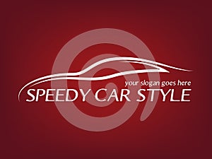 Calligraphic car logo