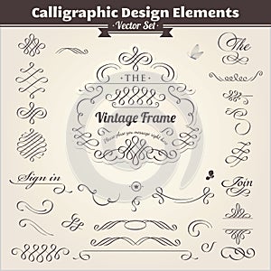 Calligraphic Design Elements photo