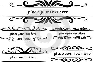 Calligraphic design elements and page decoration