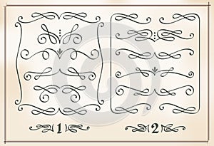 Calligraphic design elements