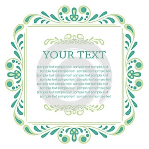 Calligraphic design elements. Vector illustration