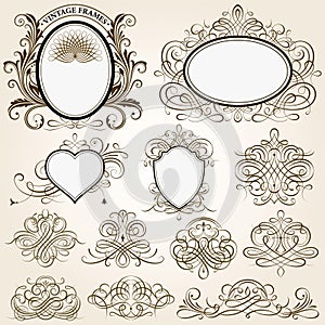 Calligraphic Frames and Design Elements