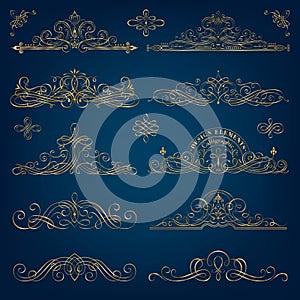 Calligraphic Golden Frames