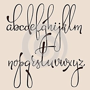 Calligraphy cursive font