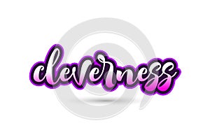 cleverness calligraphic pink font text logo icon typography design photo