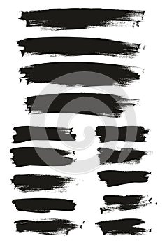 Calligraphy Paint Thin Brush Background Long & Short High Detail Abstract Vector Background Mix Set 138