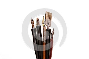 Calligraphy Pens, Isolated