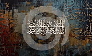 Calligraphy.A work of art, \