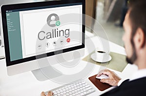 Calling Communication Connect Networking Concept