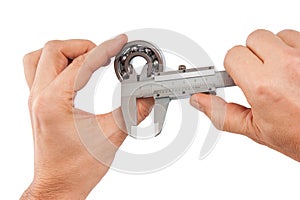 Callipers with bearing in hand photo