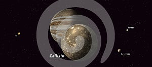 Callisto jupiter satellite