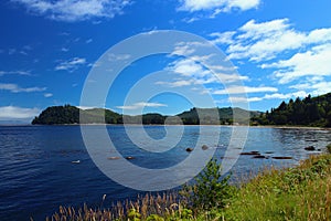 Clallam Bay on the Coast of Juan de Fuca Strait, Olympic Peninsula, Washington State, USA photo