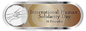 Calm Appease hand illustration Banner international human solidarity day