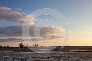 Calm be upon the fields of Lithuania. Winter time