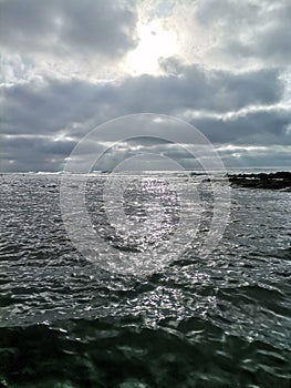 A calm beautiful day at zenata Beach