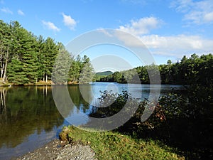 Calm blue waters of Eastern ADK Sacandaga area