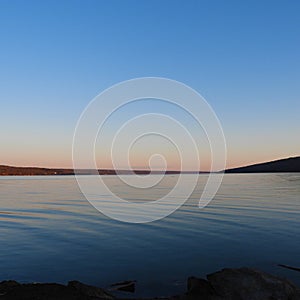 Calm dawn on Cayuga Lake FingerLakes NYS