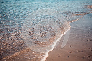 Calm Evening Surf At Black Sea