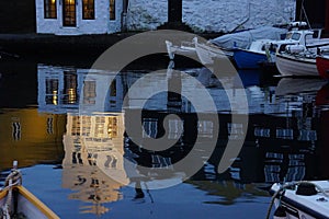 A calm evening in Torshavn Faeroe Islands photo