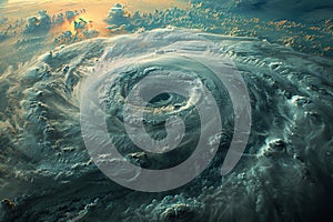 The calm eye of a storm