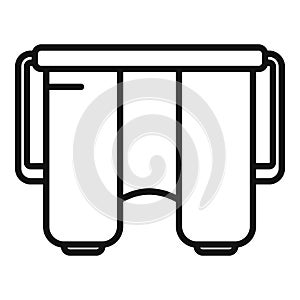 Calm foot bath icon outline vector. Spa massage