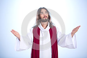 Calm Jesus with open arms