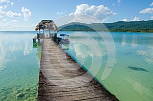 Calm Lake Peten in Guatemala