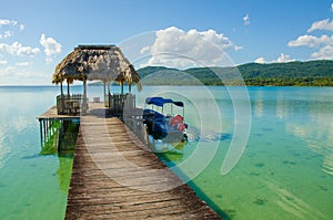 Calm Lake Peten in Guatemala photo