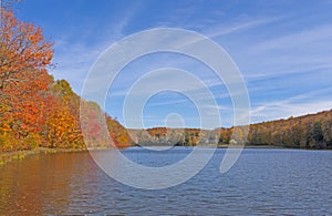 Calm Lake on a Sunny Autumn Day