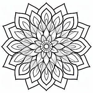 Calm And Meditative Flower Coloring For Adults