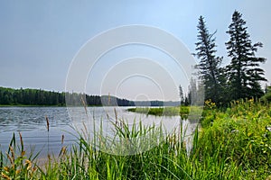 calm nature scene at duck mountain provincial park