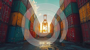 The Calm Before the Night at Cargo Terminals